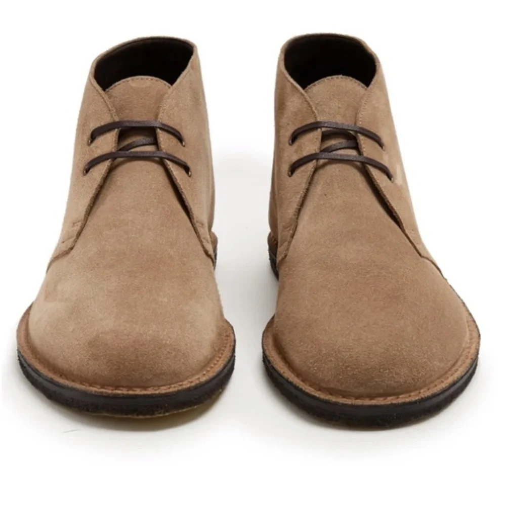 Saint Laurent Oran Chukka in Tan Suede Boots - Picture 2 of 14